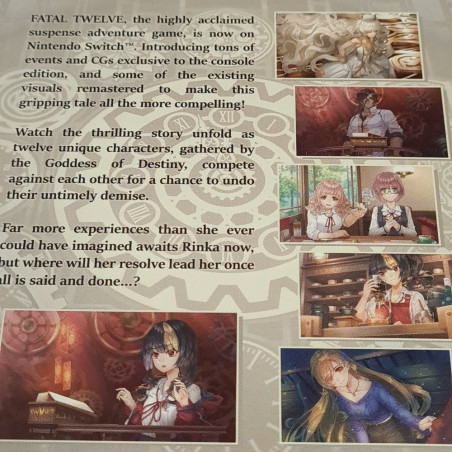 FATAL TWELVE Switch Limited Run Game (EN-JP) LRG New SEKAI Games Bishojo Adventure