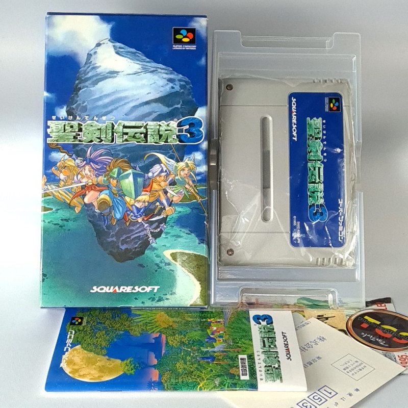 Live a Live SNES SQUARE Super Famicom Box From Japan