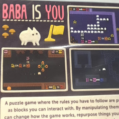 Baba Is You SWITCH USA Game In EN-FR-DE-ES-IT-JP-PT-KR NEW FanGamer Reflexion Puzzle