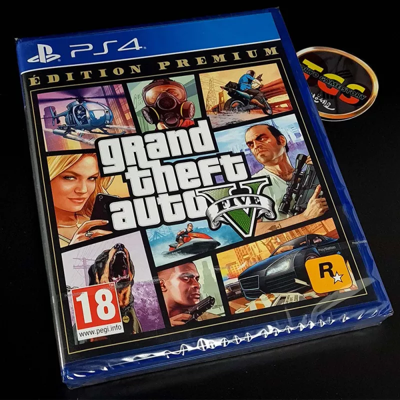 Grand Theft Auto V Premium Edition PS4 FR Game In EN-FR-DE-ES-IT-PT
