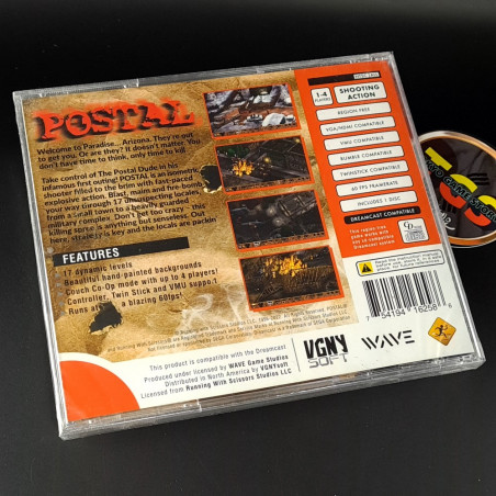 Postal Dreamcast NEW RegionFree NTSC-J-US VGNY Wave Twin Stick Shooter