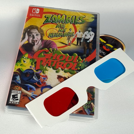 ZOMBIES ATE MY NEIGHBORS & GHOUL PATROL + 3D Glasses Switch NEW Limited Run Game LRG112 (FR-EN-DE-IT-ES)