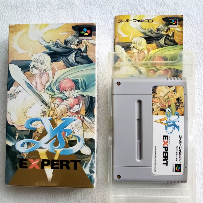 Ys V Expert Super Famicom (Nintendo SFC) Japan Ver. Y'S X RPG Nihon ...