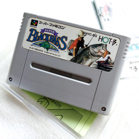 Super Black Bass Super Famicom (Nintendo SFC) Japan Ver. Fishing Hot B 1992 SHVC-BQ