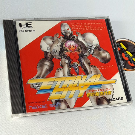Eternal City Nec PC Engine Hucard Japan Ver. PCE Toshi Tensou Keikaku Naxat Soft action 1991
