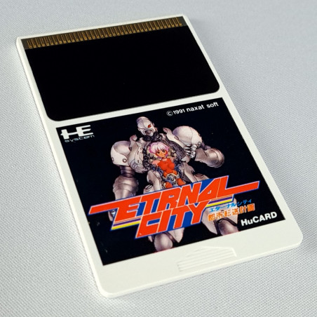 Eternal City Nec PC Engine Hucard Japan Ver. PCE Toshi Tensou Keikaku Naxat Soft action 1991