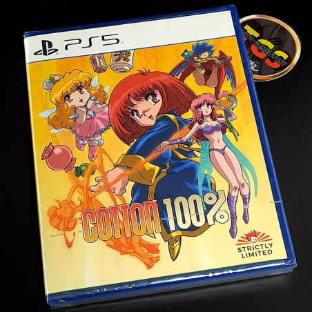 Cotton 100% PS5 Strictly Limited Games (1500Ex!)+Card NEW FactorySealed Shmup