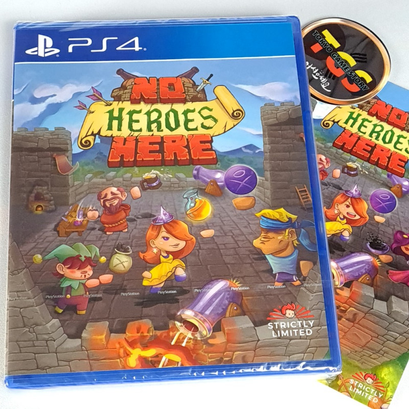 NO HEROES HERE +PostCard (1300Ex.) PS4 Strictly Limited Game 35 NEW Multi Coop Action