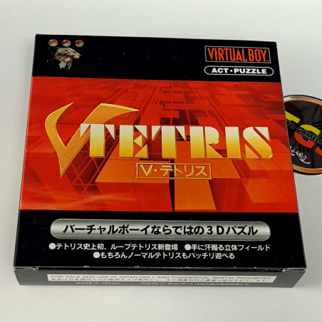 Ｖ－テトリス + Reg. TBE Nintendo Virtual Boy Japan Action Puzzle Réflexion 1995 VUE-P-VTRJ