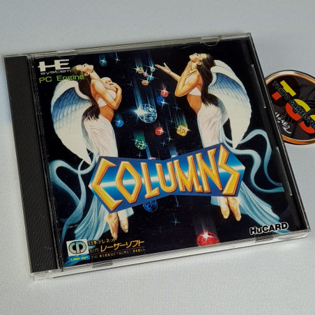 Columns Nec PC Engine Hucard Japan Ver. PCE Reflexion Puzzle Sega 1990