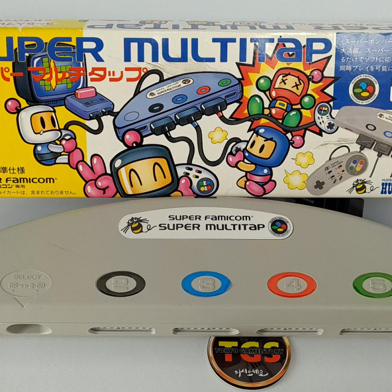 SUPER MULTITAP Super Famicom Nintendo SFC Japan Hudson Bomberman Multiplayer Multi Tap