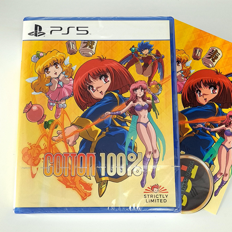 Cotton 100% PS5 Strictly Limited Games (1500Ex!)+PostCard NEW Shmup Shooting