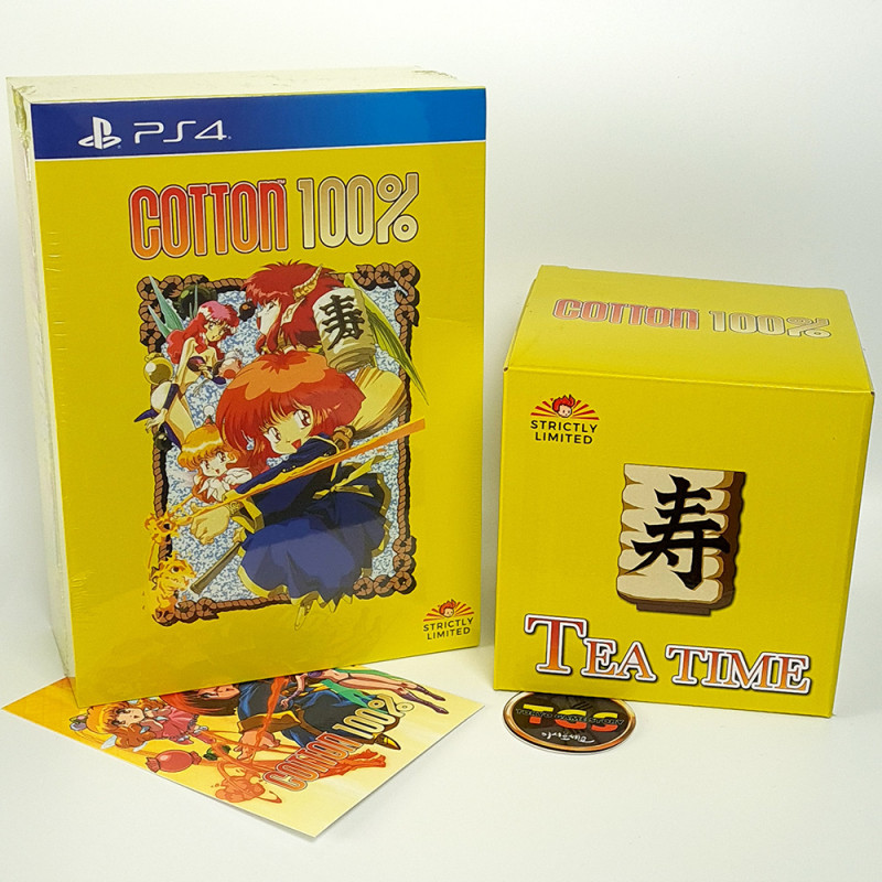 Cotton 100% Collector's Edition PS4 Strictly Limited Games (800Ex!)+PostCard NEW Shmup Shooting