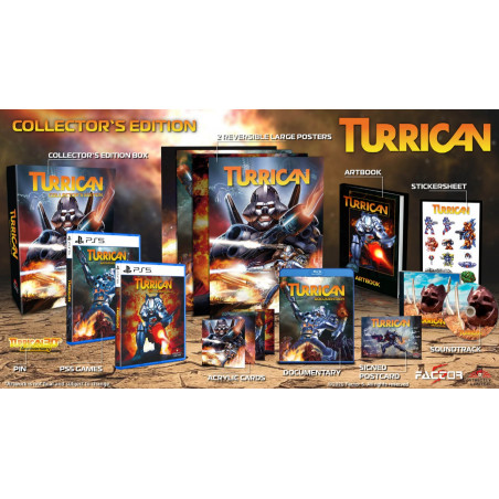 TURRICAN Vol.I&II Collector's Edition (2500Ex!)+PostCard PS5 New Strictly Limited (FR-EN-ES-IT-DE)