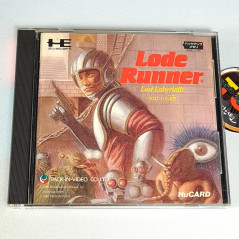 Lode Runner Lost Labyrinth Nec PC Engine Hucard Japan Ver. PCE Puzzle Platform (DV-LN1)
