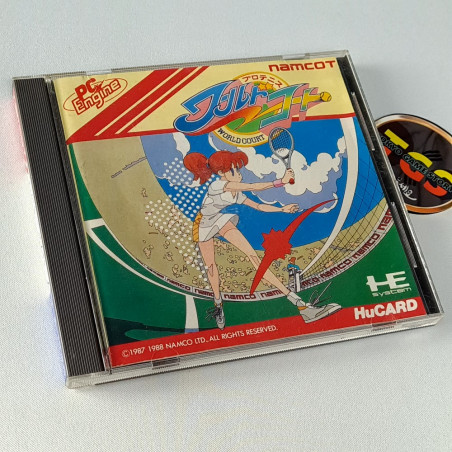 Pro Tennis World Court Nec PC Engine Hucard Japan Ver. PCE Tennis Sport Namco 1988
