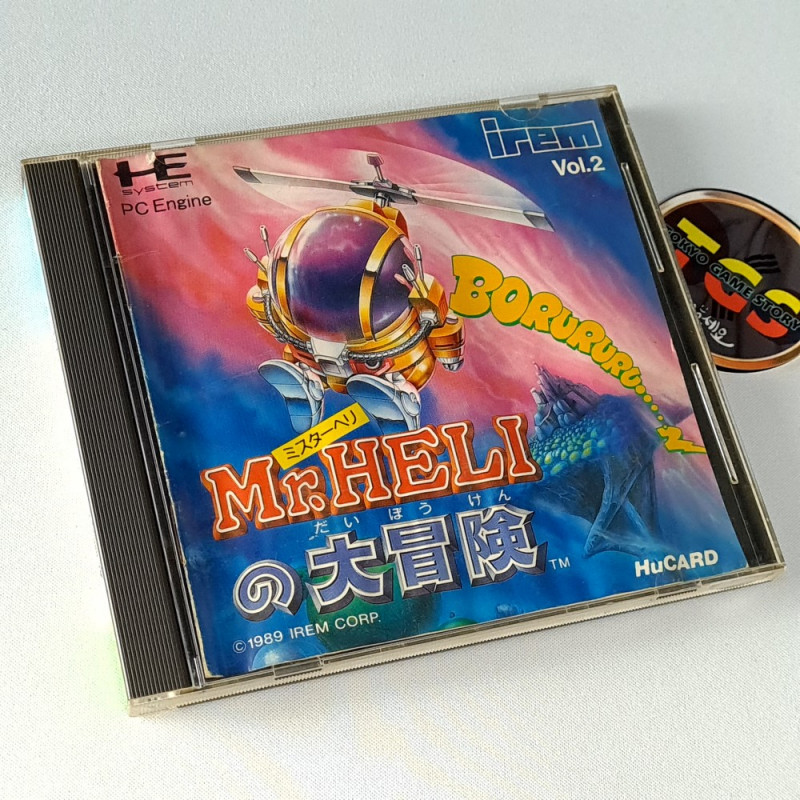 Mr.HELIの大冒険 Nec PC Engine Hucard Japan Ver. PCE Shmup Irem Vol.2 (DV-LN1)
