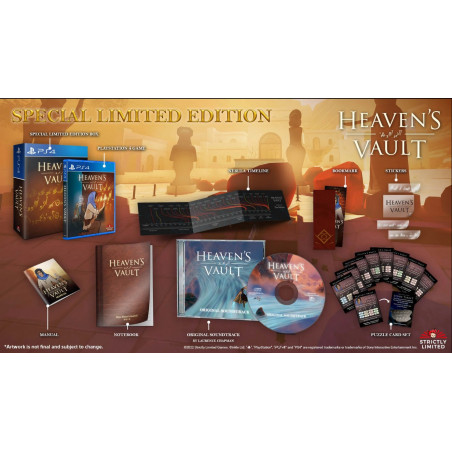 HEAVEN'S VAULT Special Limited Edition (400Ex.)+Card PS4 Strictly Limited Games NEW Adventure Reflexion