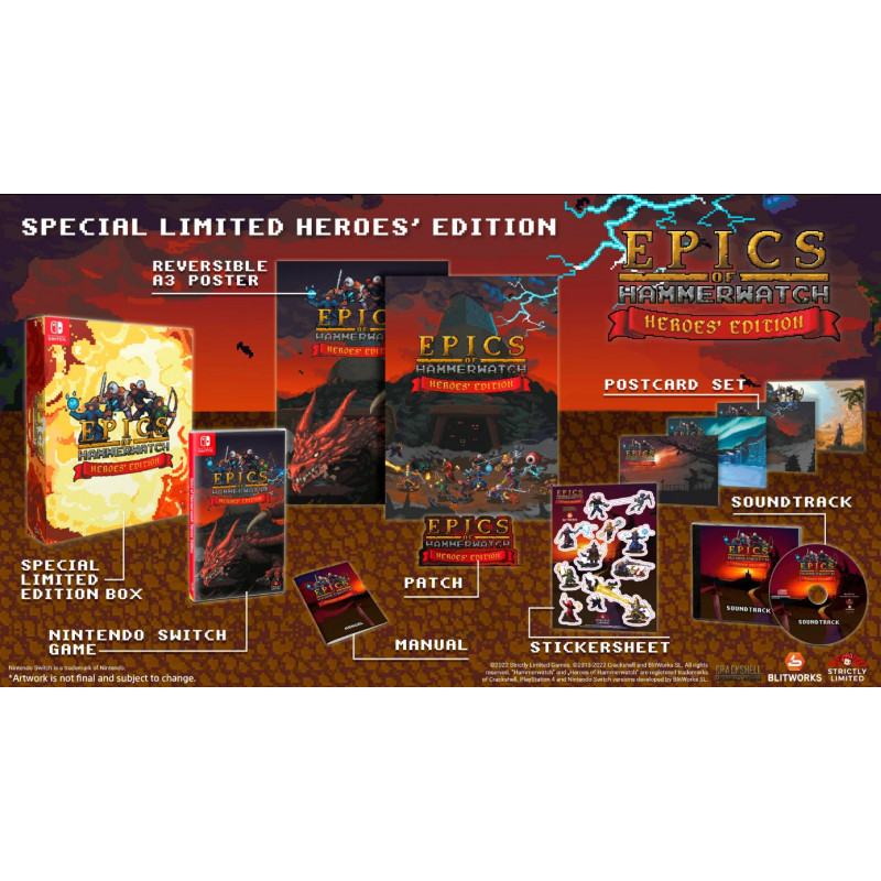 Epics of Hammerwatch: Special Limited Heroes' Edition Switch Strictly Limited Games NEW