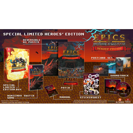 Epics of Hammerwatch: Special Limited Heroes' Edition Switch Strictly Limited Games NEW
