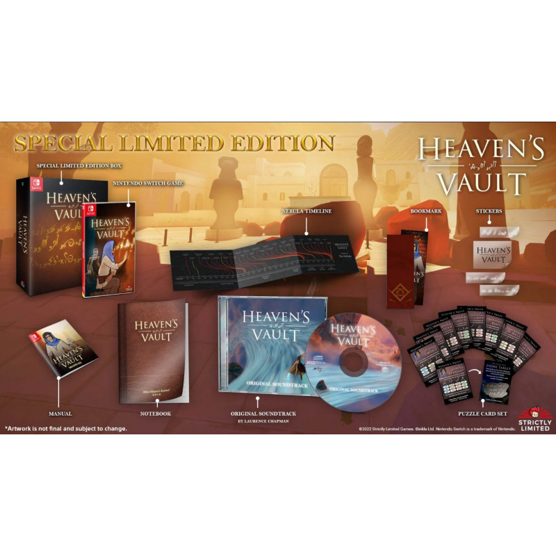 HEAVEN'S VAULT Special Edition (900Ex.) Switch Strictly Limited Games NEW Adventure Reflexion