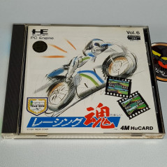 Racing Damashii Spirits Nec PC Engine Hucard Japan Ver. PCE Racing Irem 1991