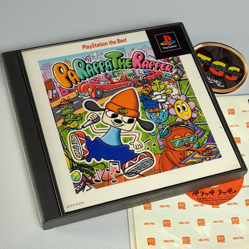 PaRappa The Rapper (PlayStation the Best) + Spin.Card PS1 Japan Playstation  1 Action Rhythm Music