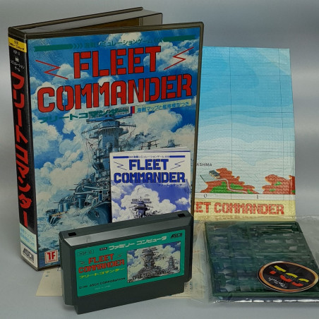 Fleet Commander Big Box (+Reg.Card, Map & Bonus) Famicom (Nintendo FC) Japan ASCII Strategy WarGame