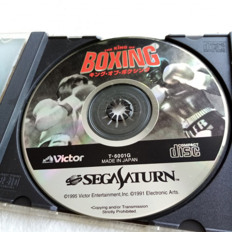 The King Of Boxing With Spine Card Sega Saturn Japan Ver. Sports Boxe Victor 1995
