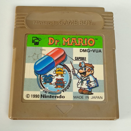 Dr. Mario (Cartridge Only) Nintendo Game Boy Japan Réflexion Gameboy 1990