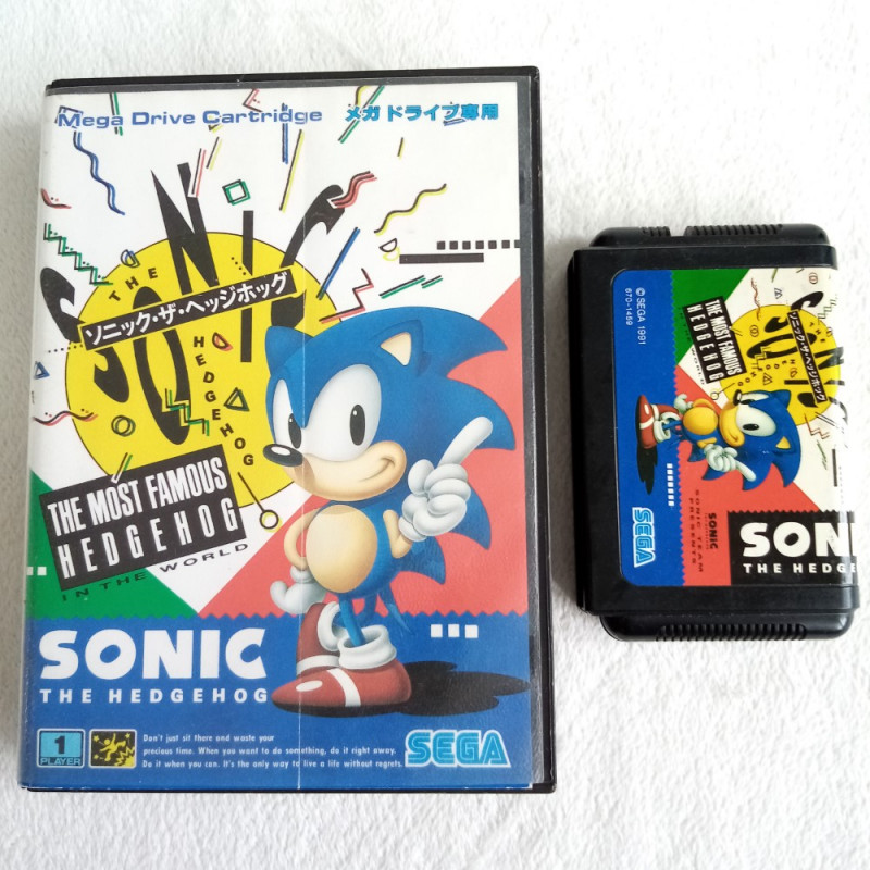 Sonic The Hedgehog (no manual) Sega Megadrive Japan Ver. Platform Action Mega Drive 1991