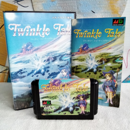 Twinkle Tale (100% Genuine, Sunfade) Sega Megadrive Japan Ver. Action Shooting Shmup Mega Drive