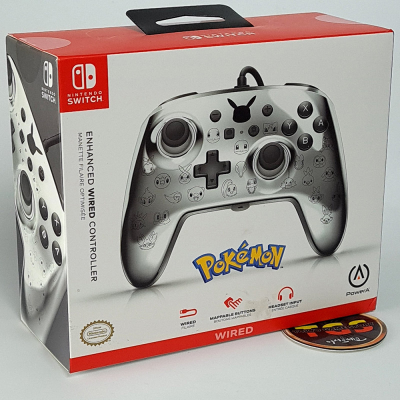 Pokémon Enhanced Wired Controller Manette Switch Euro Ed. Region Free NEW