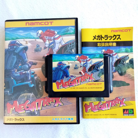Megatrax Sega Megadrive Japan Ver. Racing Namcot Mega Drive 1991