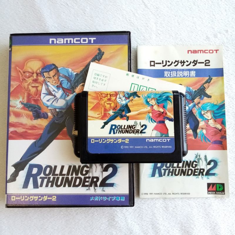 Rolling Thunder 2 Sega Megadrive Japan Ver. Action Namcot Mega Drive 1991