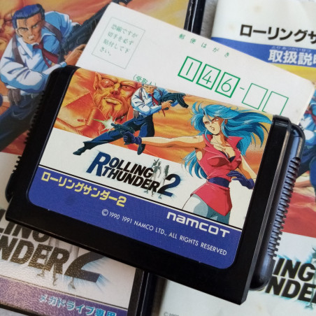 Rolling Thunder 2 Sega Megadrive Japan Ver. Action Namcot Mega Drive 1991