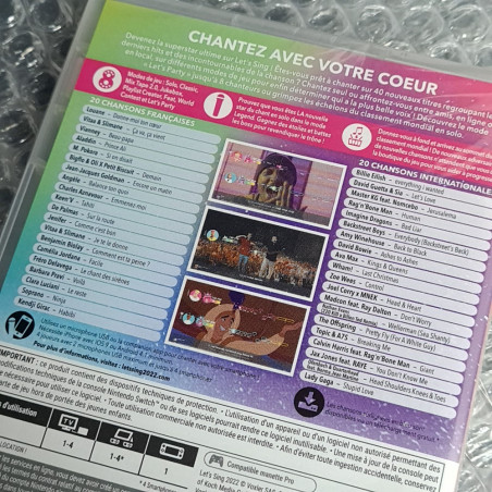Let's Sing 2022: Hits Français et Internationaux Swicth EU Game In EN-FR-DE-ES-IT NEW