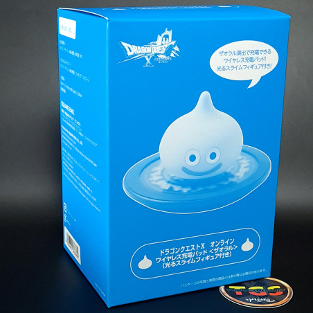 Dragon Quest X Wireless Charging Pad Zing With Glowing Slime Figure Japan New Sealed
