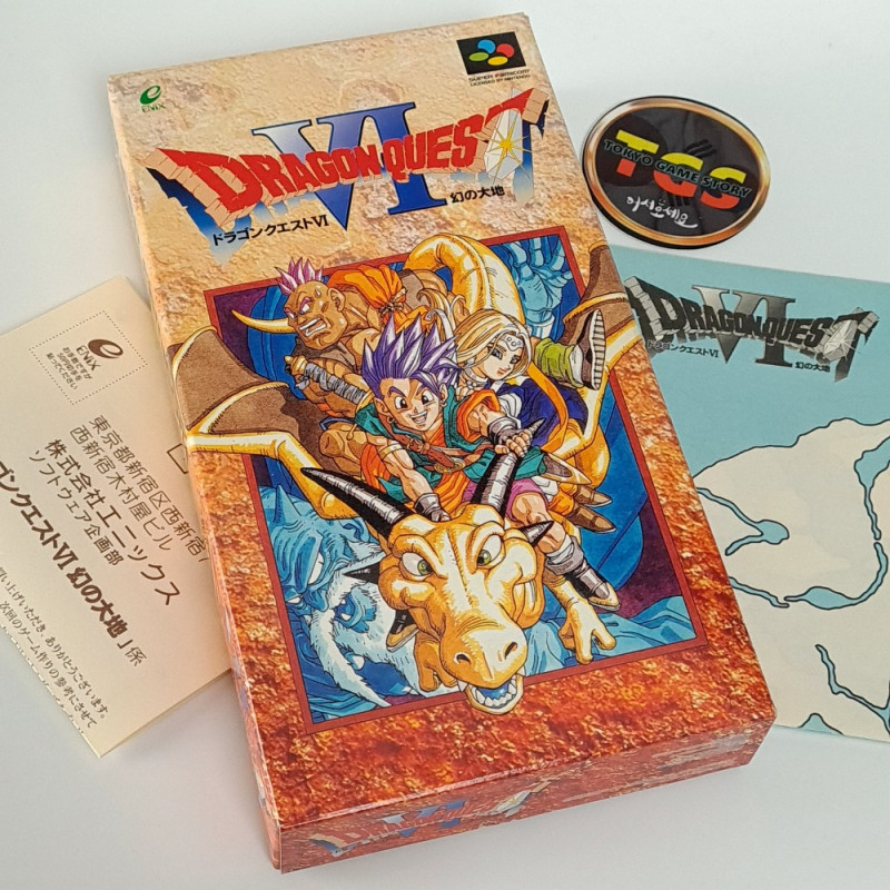ドラゴンクエスト６　幻の大地 VI + Map Super Famicom Japan Ver. RPG Enix 1995 (Nintendo  SFC)