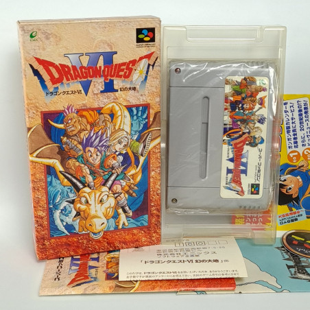 ドラゴンクエスト６　幻の大地 VI + Map Super Famicom Japan Ver. RPG Enix 1995 (Nintendo SFC)