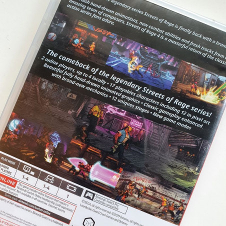 Streets Of Rage 4 Nintendo Switch US vers. NEW Limited Run Beat Them All
