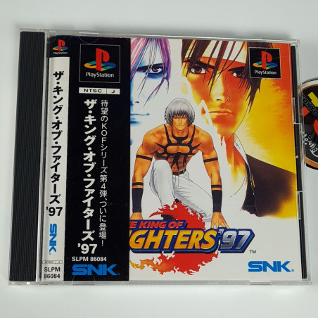 ザ・キング・オブ・ファイターズ'97 + Spin.&Reg.Card PS1 Japan Playstation 1 SNK Fighting 1997 KOF
