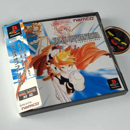 Tales of Phantasia +Spin.Card PS1 Japan Playstation 1 PS One Namco RPG 1998