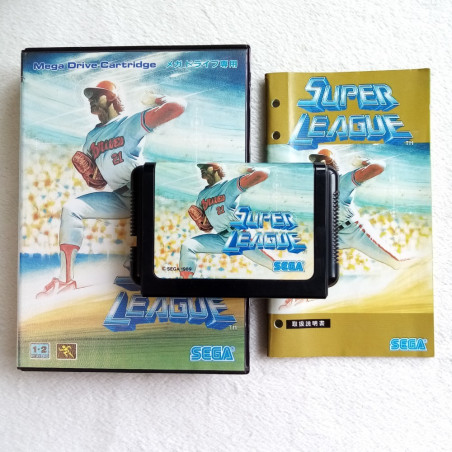 Super League Sega Megadrive Japan Ver. Sport Baseball Mega Drive 1989