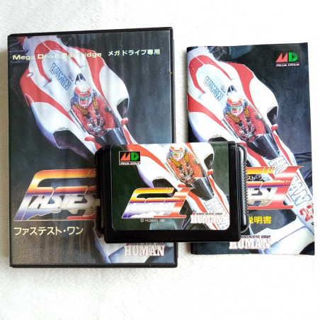 Fastest One Sega Megadrive Japan Ver. F1 Formula Racing Human Mega Drive 1991