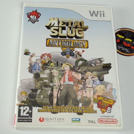 Metal Slug Anthology Nintendo Wii PAL-FR SNK Playmore Arcade Run & Gun Compilation