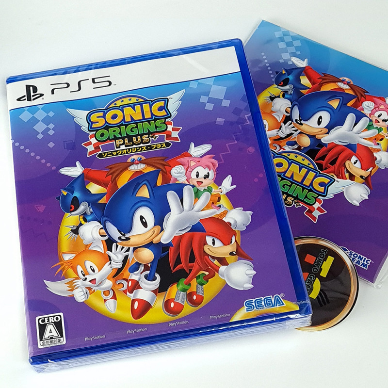 Sonic Origins Plus +Rubber Coaster PS5 Japan Physical Game (Multi-Languages) NEW