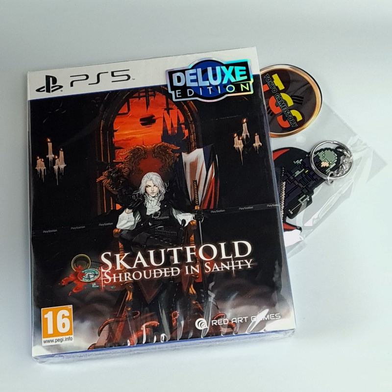 Skautfold: Shrouded In Sanity Deluxe Edition 300EX + Keychain PS5 Red Art Games NEW