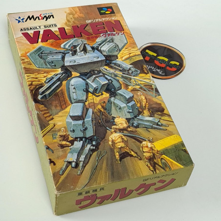 Assault Suits Valken + Reg.Card Super Famicom Japan Nintendo SFC Masaya Action Shoot Cybernator