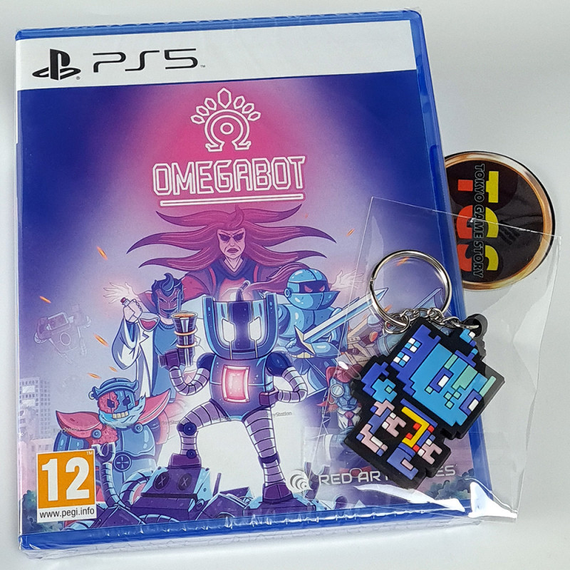 Omegabot +Keychain PS5 Red Art Games New (EN-ES-FR-IT-DE) Platform 2DShooter